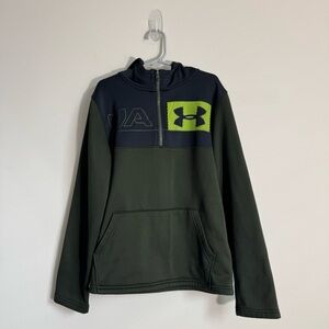 Under Armour Youth Medium 1/4 Zip Loose Pullover Hoodie
